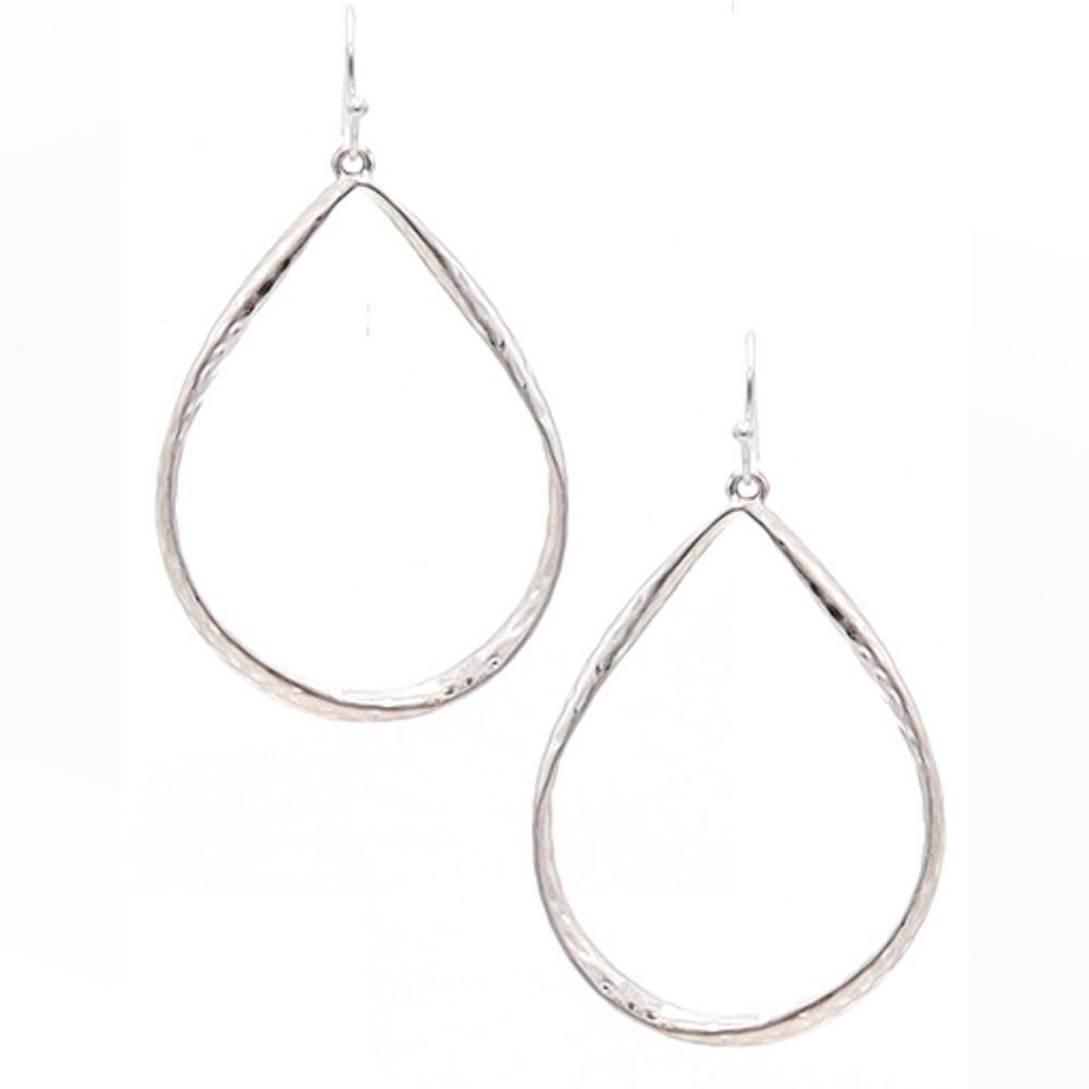 Elegant Silver Teardrop Earrings